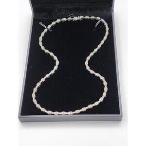 Sterling Silver 1/2ct TDW Diamond Tennis Necklace 17"